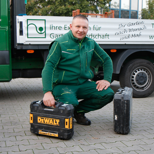 Krzystszof Wlecial, Vorarbeiter für Außenanlagen